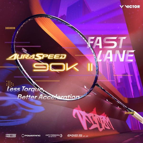 VICTOR Auraspeed ARS-90KII-B-4U G5 Unstrung Professional Badminton Racket
